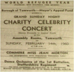 14/02/60 - World Refugee Year - Charity Celebrity Concert.