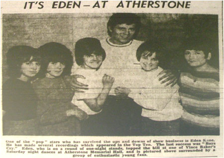 Eden Kane - Atherstone Memorial Hall - 28/11/64
