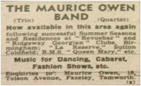 Maurice Owen Trio