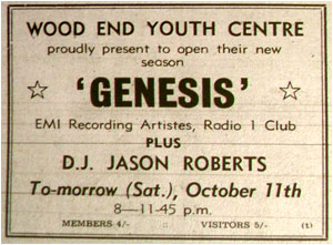 Genesis play Wood End Youth Centre