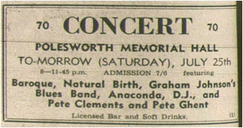 24/07/70 - Concert 70, Baroque, Natural Birth etc.,Polesworth Memorial Hall