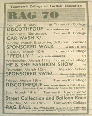 Rag 70 : Tamworth College