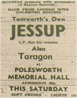 22/04/72 - Jessup, Plus Tarragon, Polesworth Memorial Hall