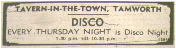 Tamworth Herald – 02/06/72 - Tavern in the Town, Disco every Thursday night