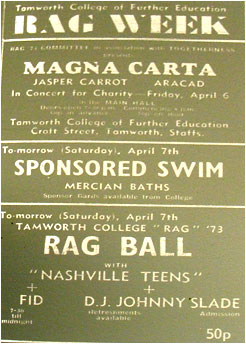 06/04/73 - Tamworth College Rag Week, Magna Carta, Plus Jasper Carrott and Aracad