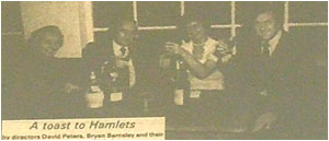 Hamlets Wine Bar – The Directors, David Peters, Bryan Barnsley and their wives Pat and Valerie