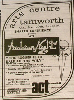 Tamworth Arts Centre - Arabian Night