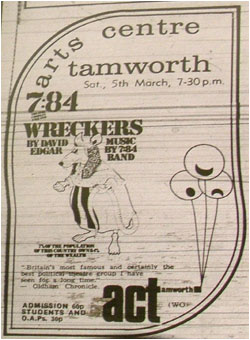 05/03/77 - Wreckers 7:84 - Tamworth Arts Centre