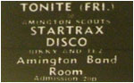11/11/77 - Startrax Disco - Amington Band Room