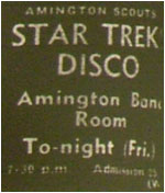 24/02/78 - Star Trek Disco, Amington Band Room