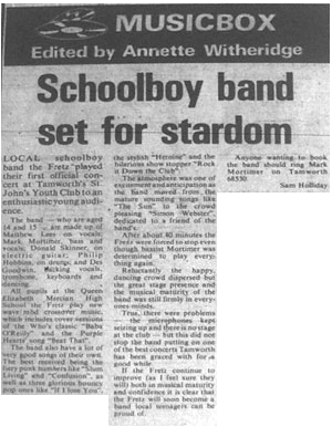 Schoolboy band set for stardom
