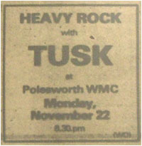 22/11/82 - Tusk,Polesworth Working Mens Club