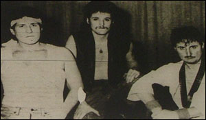 Caption: One of the greatest successes of the 1985 festival was the ‘Battle of the Bands’. Here, the winners Breaking Point, play a short set at the presentation night.