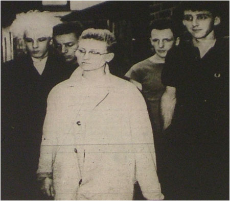 Caption: Femme fatale…the first major show for one of Tamworth’s most original sounding bands. From left Nigel Horton, Jimmy Goodman, Debbie Witty, Mark Poyner and Martin Higgs.