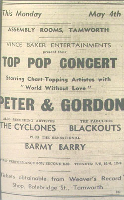 The Blackouts - Assembly Rooms - 04/05/64