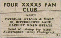 Tamworth Herald - Four XXXXs fan club