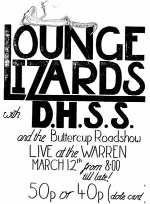Lounge Liizards and The DHSS at The Warren - March 1981