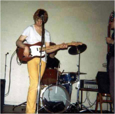 Thirty Frames A Second on stage at Kingsbury Youth Centre in August 1981 - Matthew Lees and Mark Mortimer pictured.